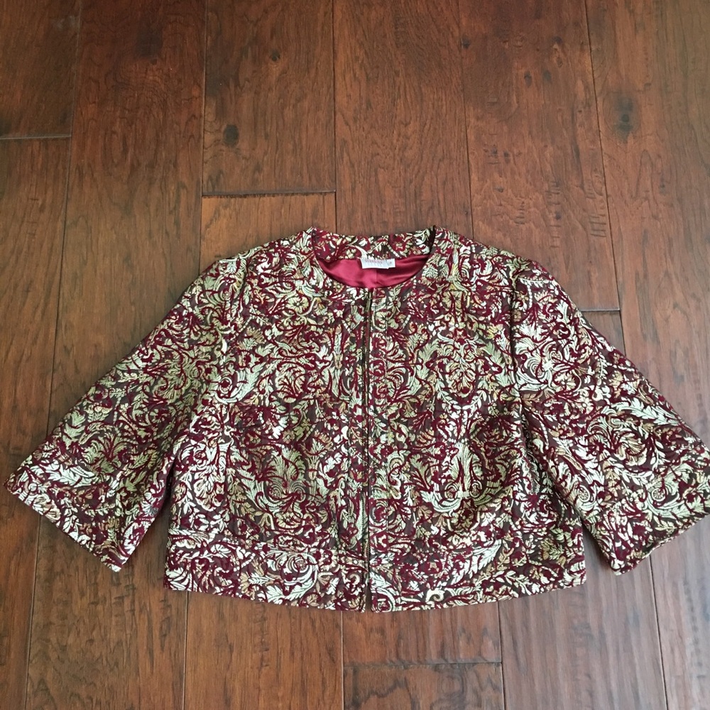 Gold and Maroon Georgiou Studio Jacket