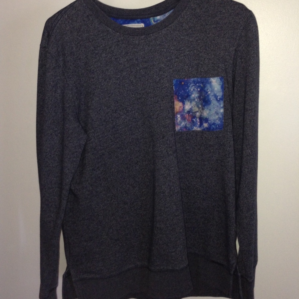 Galaxy pocket crewneck