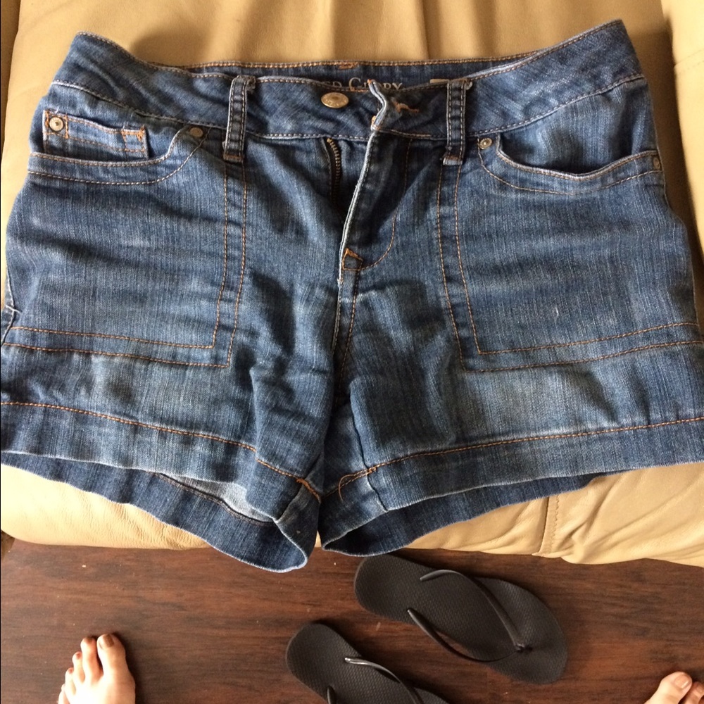 Denim shorts