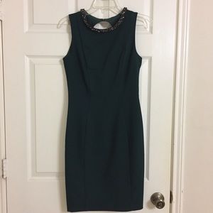 H&M sleeveless jeweled neck dress