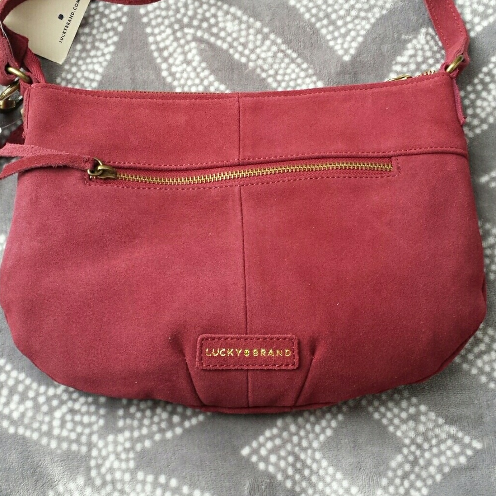 Lucky Brand Suede Crossbody - Picture 2 of 3