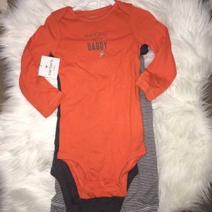 NWT 3 Piece Carters Baby Bodysuits & Pant Set 24M