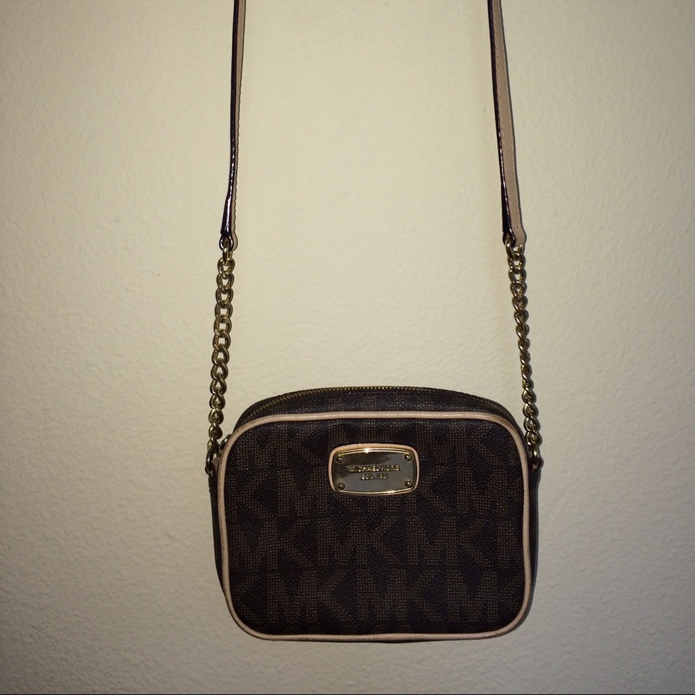 Michael Kors brown cross body bag