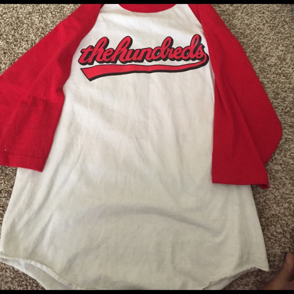 The Hundreds "black lines" 3/4 sleeve baseball tee