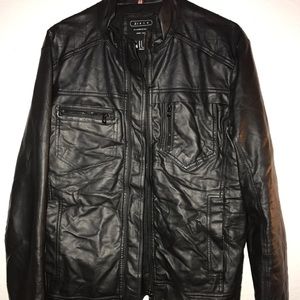Mens Faux Leather Jacket