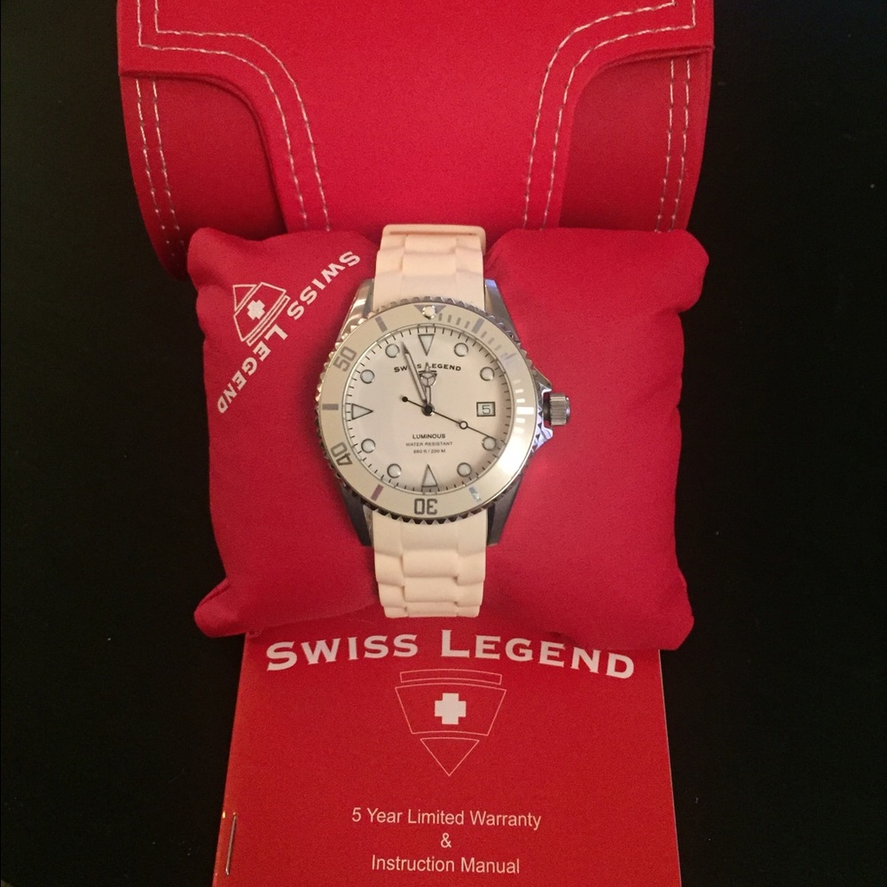 Swiss legend cream watch