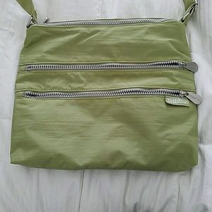 Green across the body bag