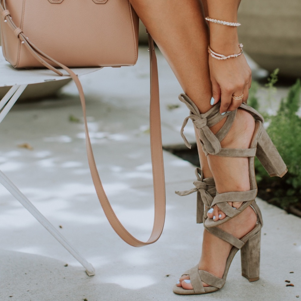 Steve Madden Christey Ankle Tie Wraparound strappy