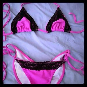 Hot Pink & Lace Bikini