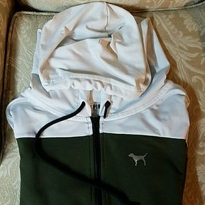 green/white vs pink zip up