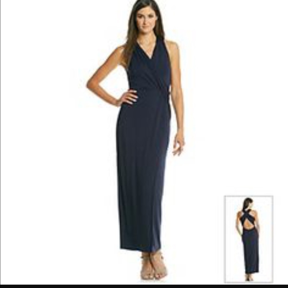 Calvin Klein Maxi Dress, Cross Cross Back - Size 4