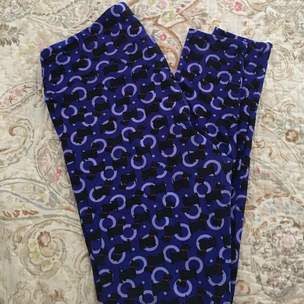 LuLaRoe Leggings Tall and Curvy (TC) Scotty Dogs.