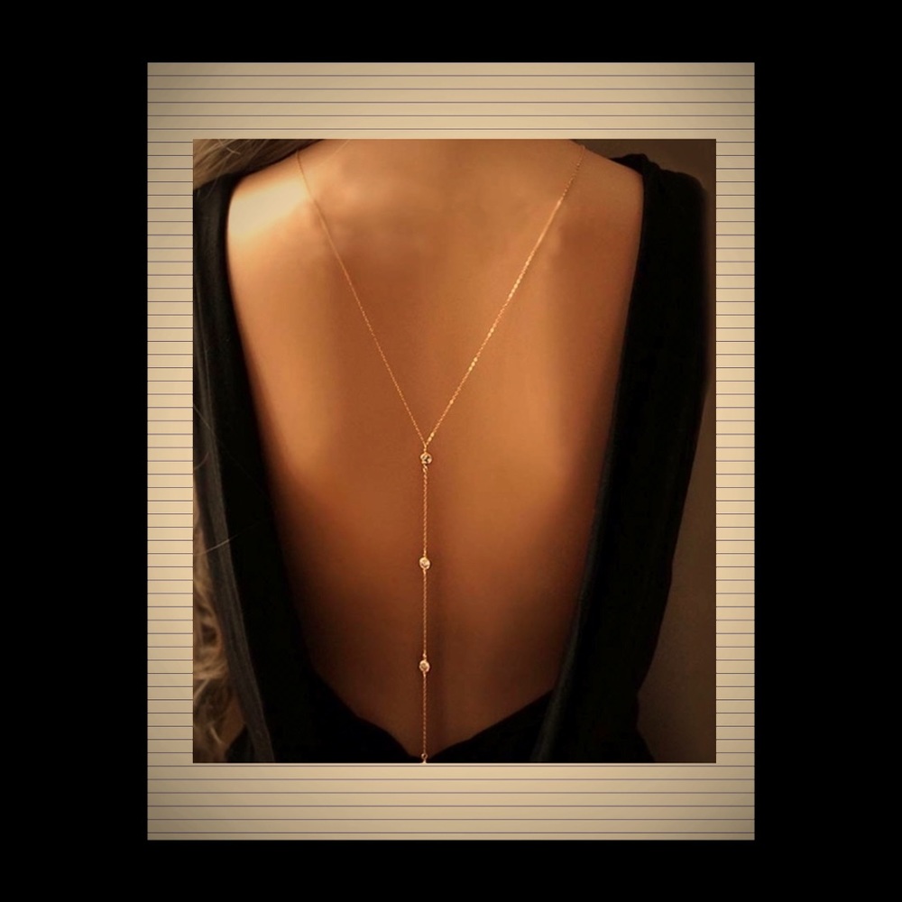 Gold Drop Necklace NWT