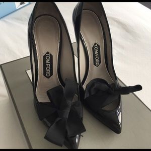 Tom ford black patent leather heels size 38