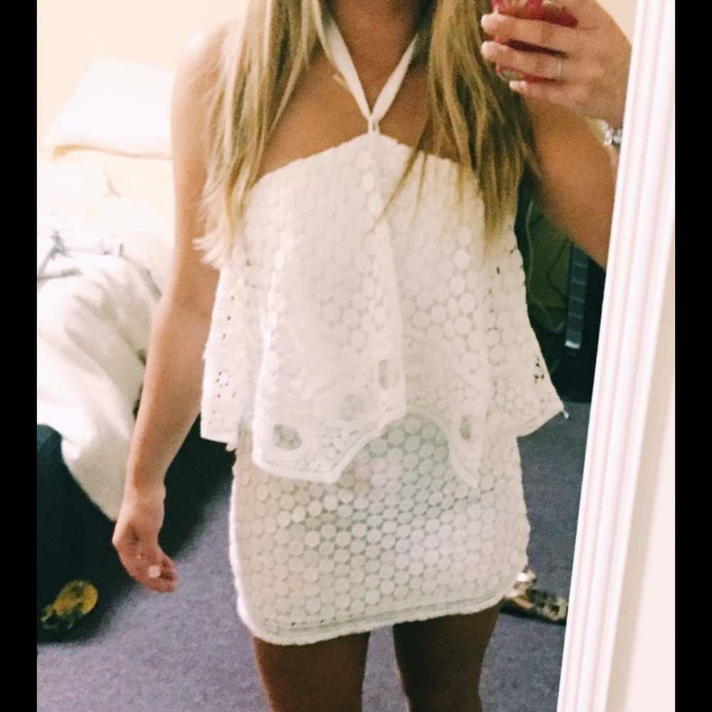 Luxxel mini, white summer dress