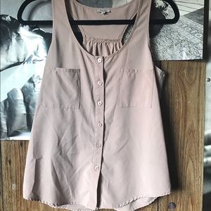 Sleeveless Beige Top