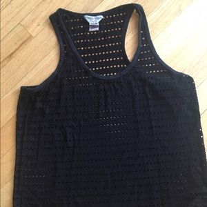 Black hard tail perforated tank
