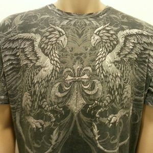 Mens Affliction Graphic T Shirt  2XL