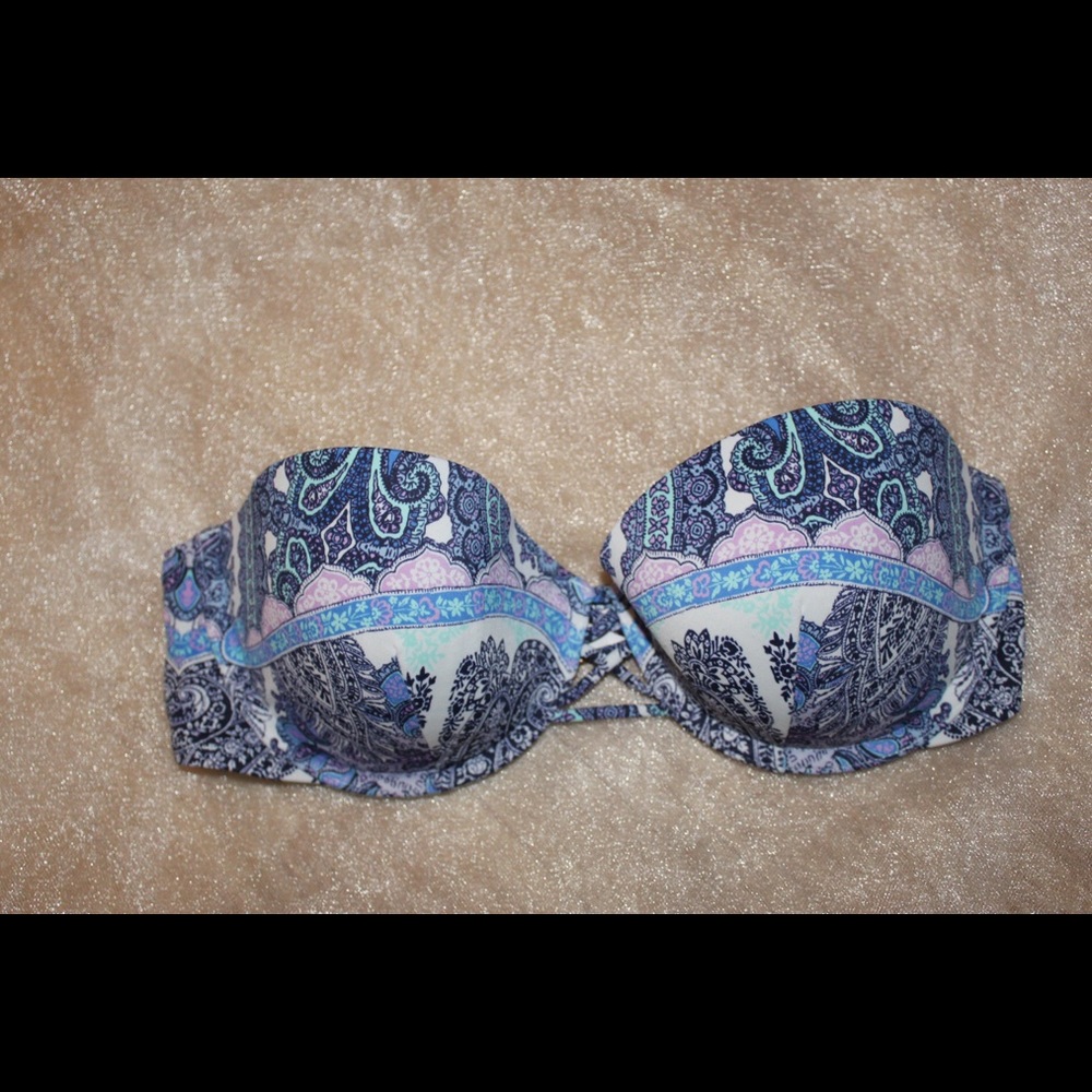 VS strapless swim top