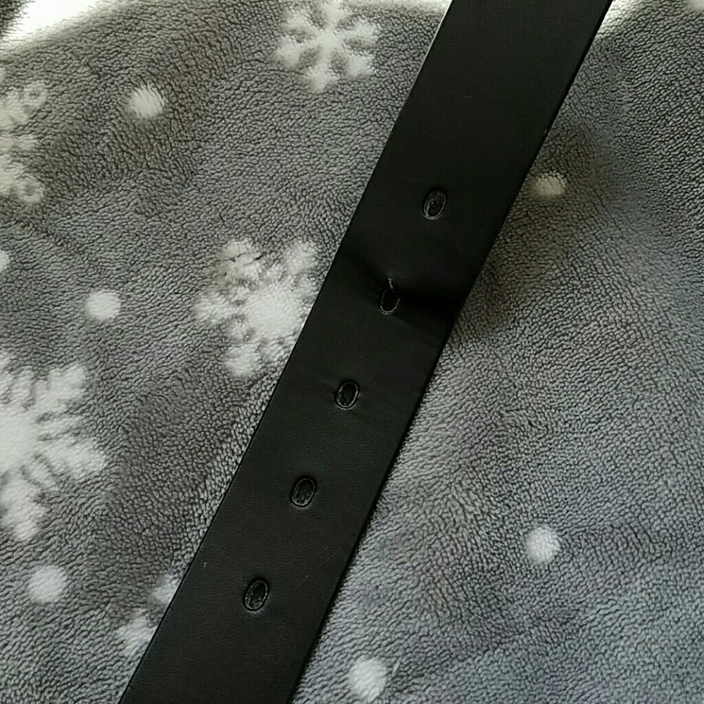 Black leather belt - Picture 4 of 4