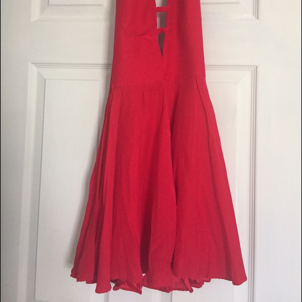 Amanda Uprichard Preston Dress in New Red - Picture 4 of 5
