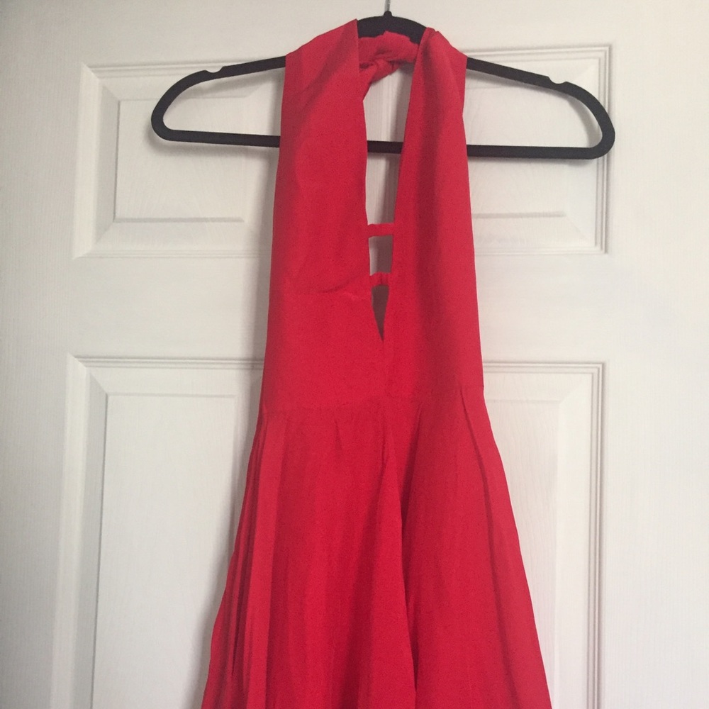 Amanda Uprichard Preston Dress in New Red - Picture 5 of 5