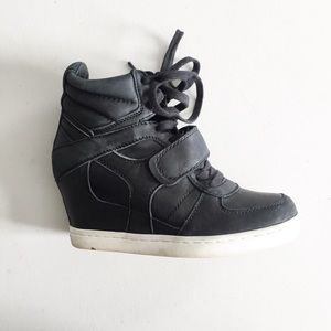 Ash Cool Ter Leather Wedge Sneakers