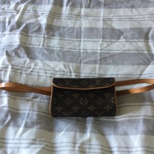 Louis Vuitton wristlet, fanny pack style
