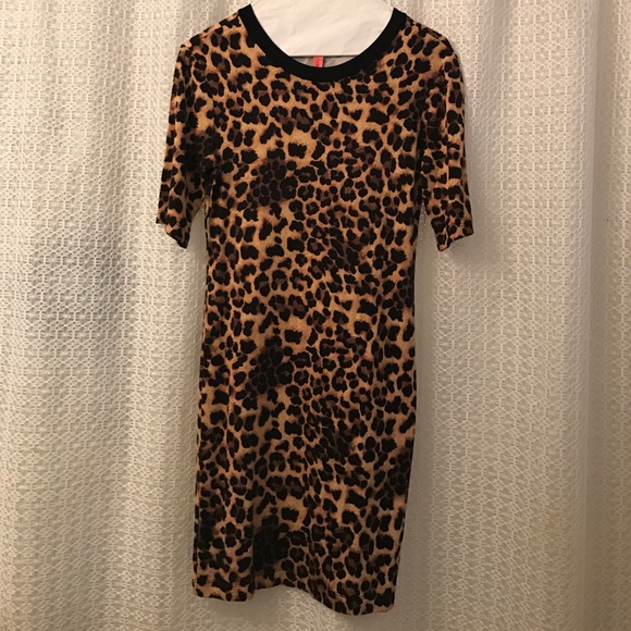 Leopard print midi dress - Picture 1 of 2