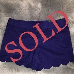 Navy Express Scalloped shorts
