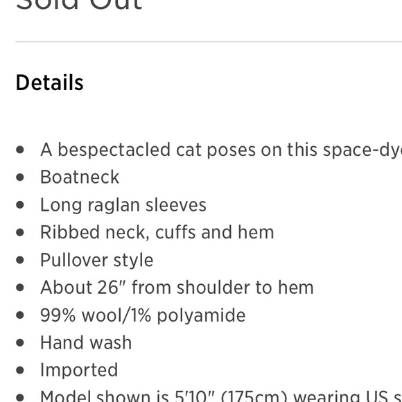 Geeky cat wool sweater - Picture 4 of 5