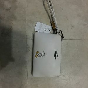 Coach mickey wristlet. Brand new with tags