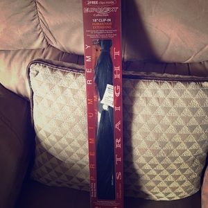 18" clip in Euronext hair extensions.