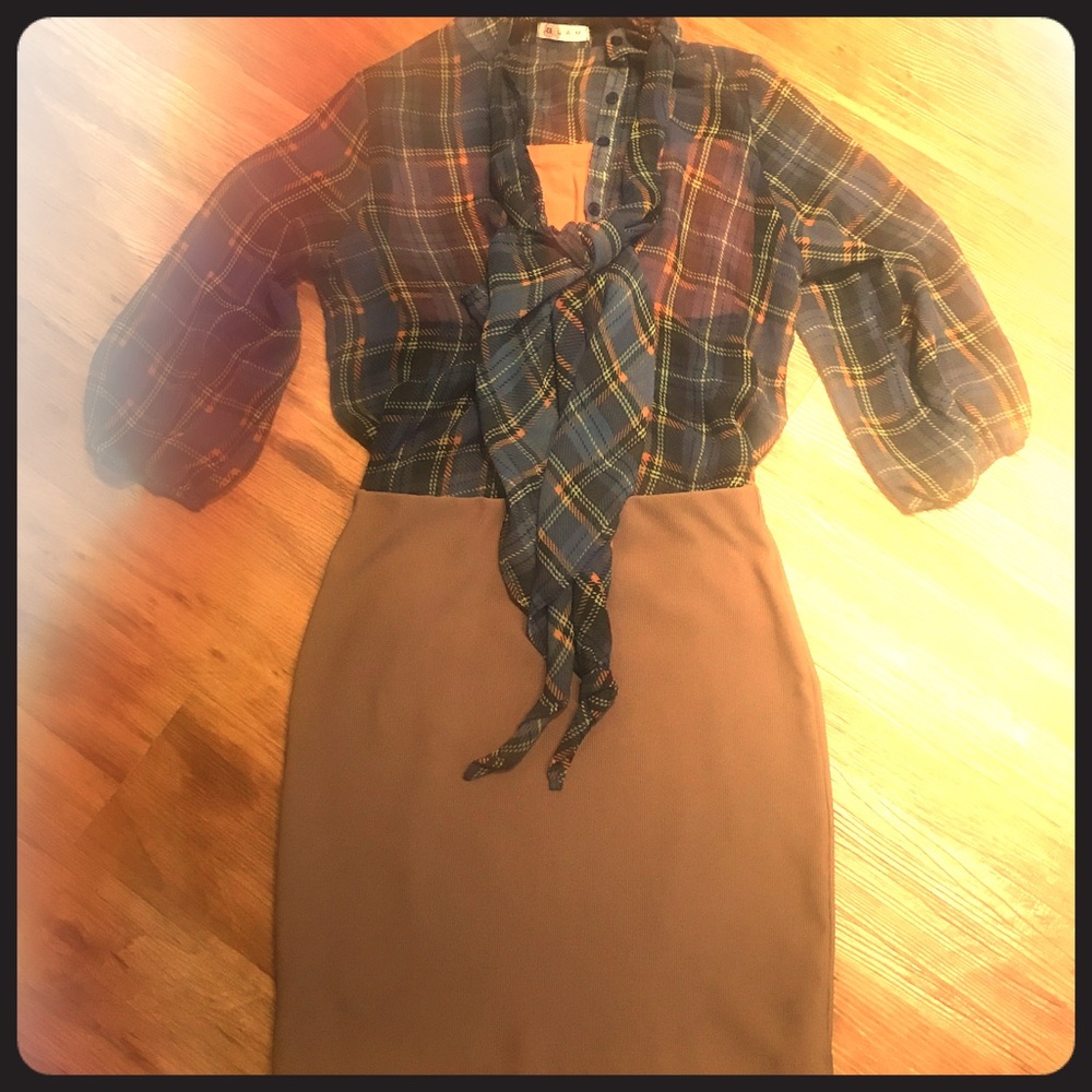 Nasty Gal plaid shirt