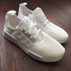 UA Triple White NMD's