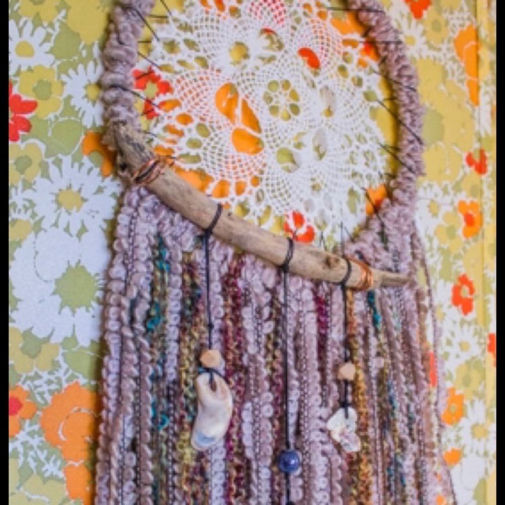 🌵SOLD 🌵Boho Driftwood / Vintage Key Dreamcatcher - Picture 8 of 8