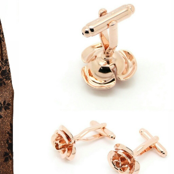 Cufflinks rose gold - Picture 2 of 2