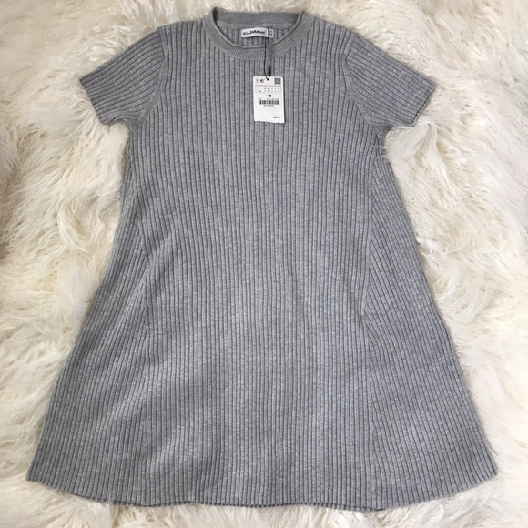 Zara Dresses & Skirts - NWT Zara Knit Ribbed Swing Babydoll Dress