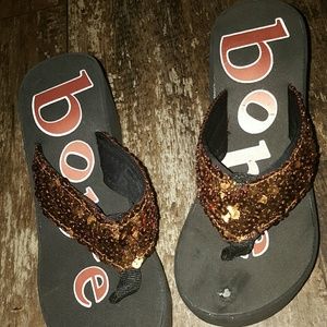 Sequin flip flops size 8.5-9