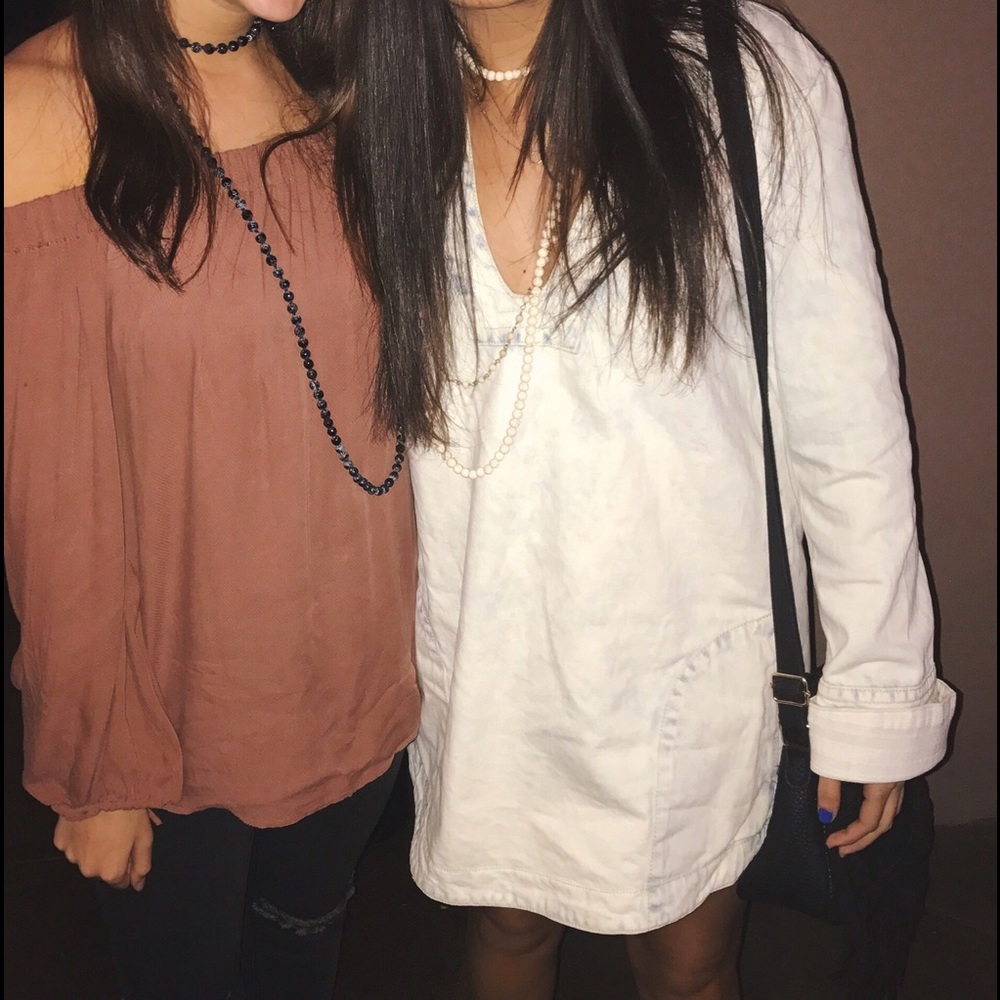 Free people jean tunic!!