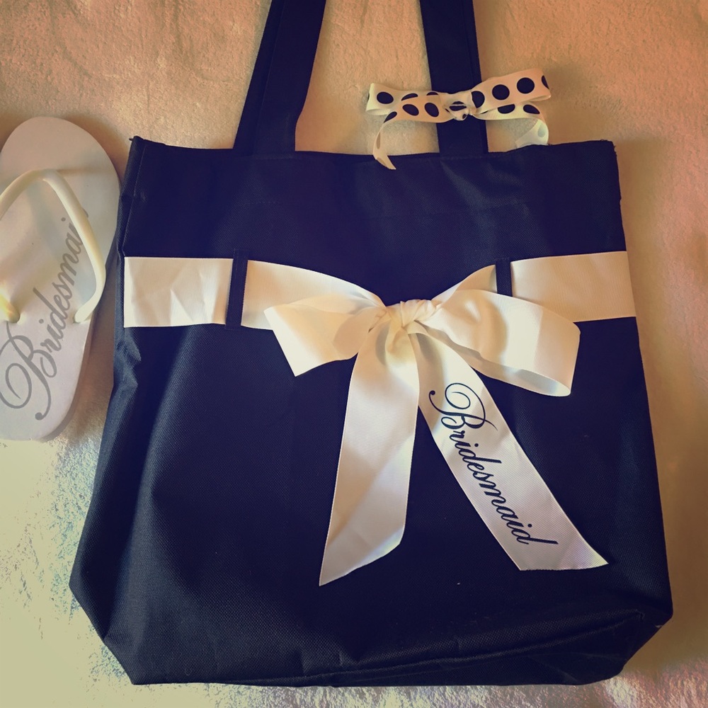 Bridesmaid Tote and Sandal Set