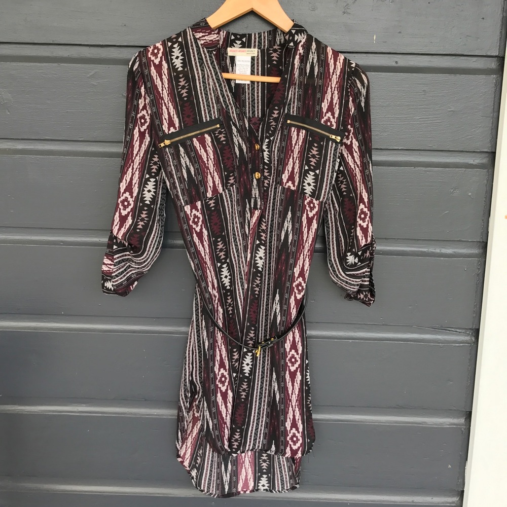 A'Gaci tribal print shirt dress