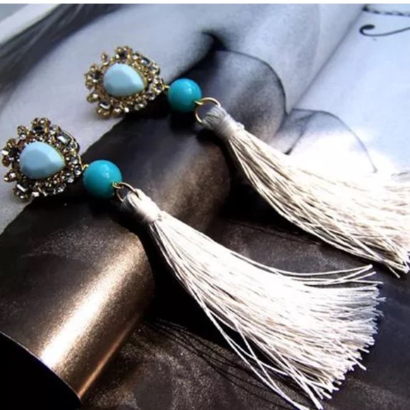 🚩BOGO Rhinestone tassel earrings - Picture 5 of 5