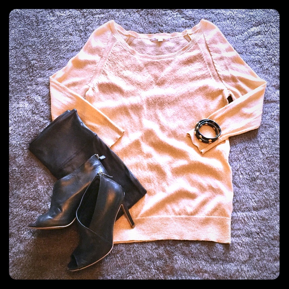 GAP Gold Metallic Crewneck Sweater