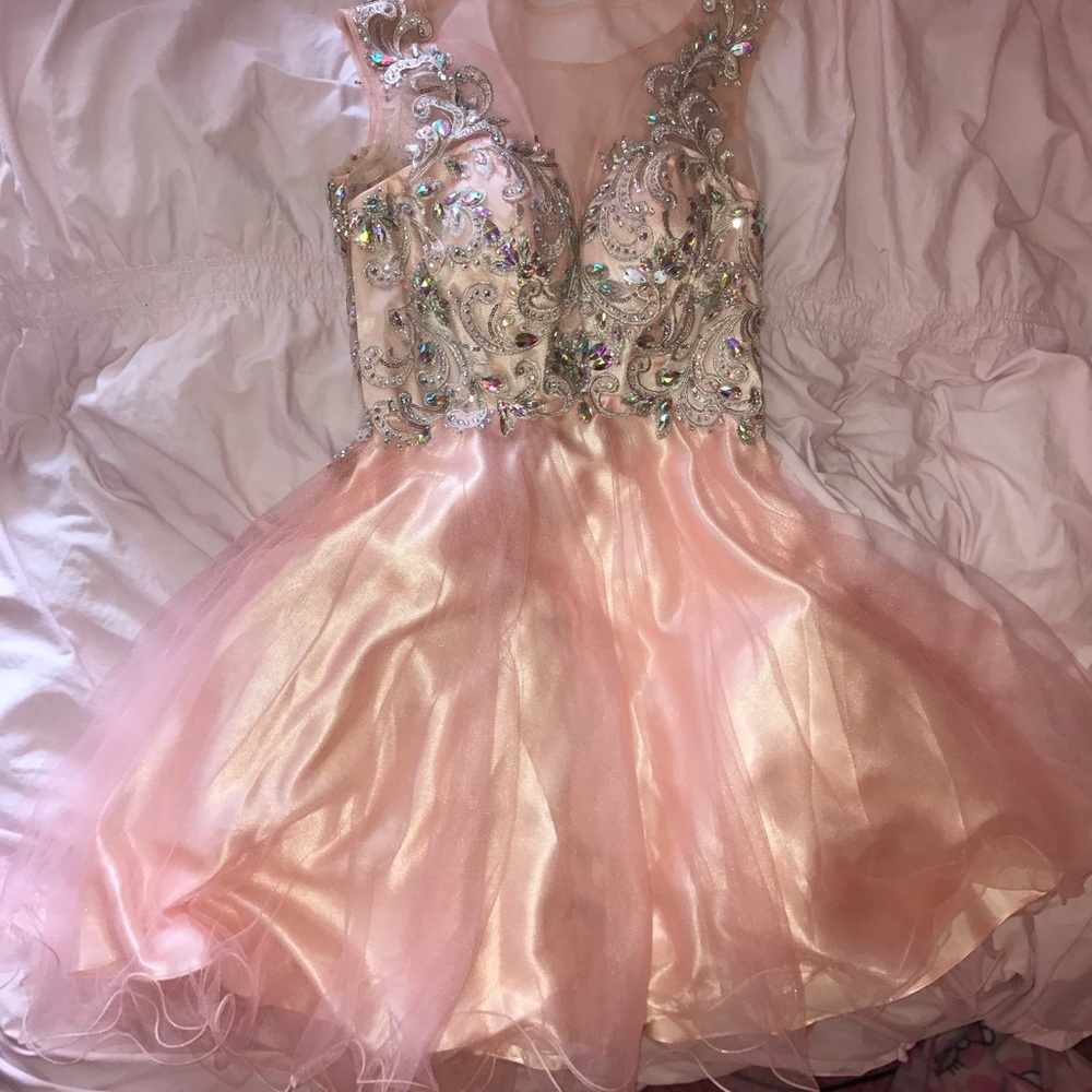 Light Pink Short Prom Dress