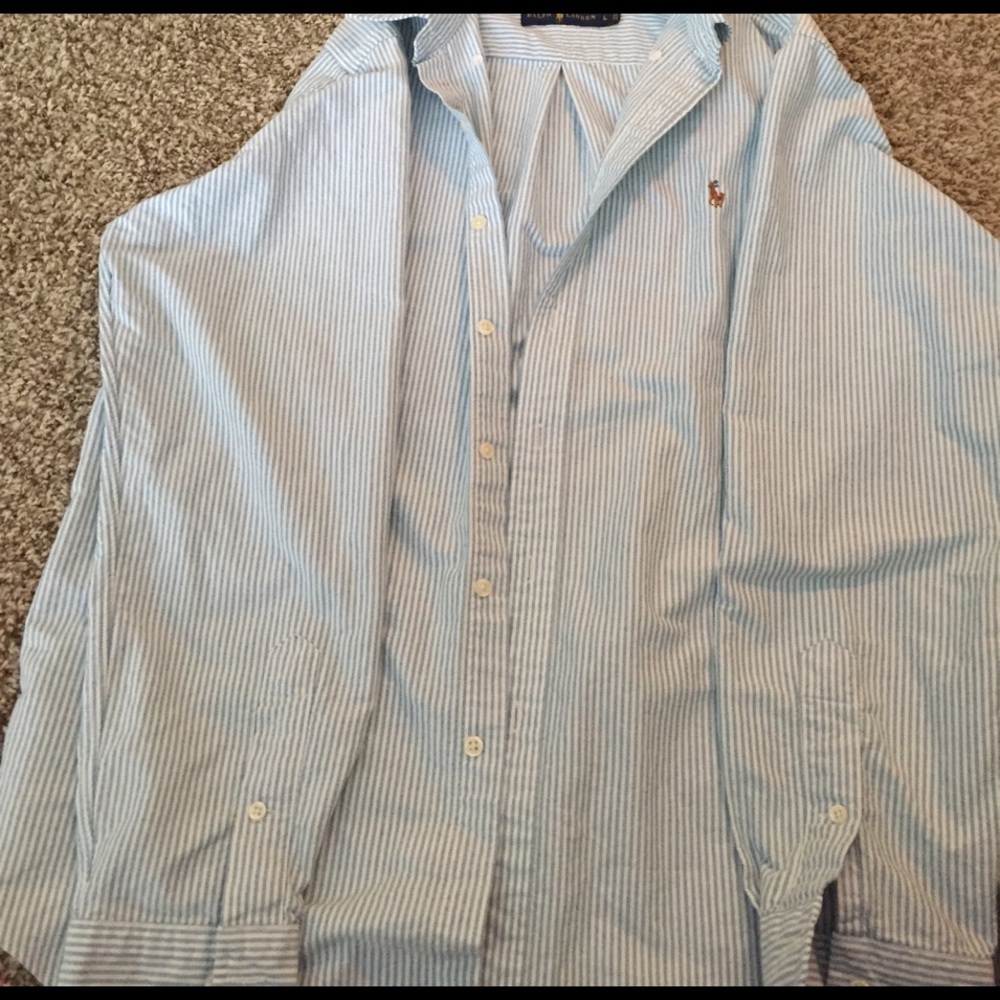 Vintage Ralph Lauren stripped button up shirt
