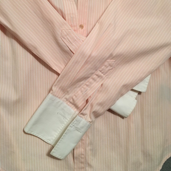 Pink and white striped Ralph Lauren button down - Picture 3 of 4