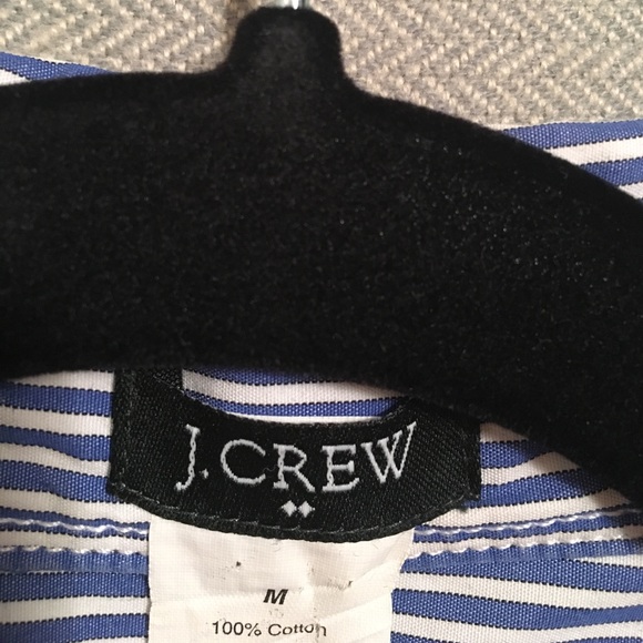 Blue and white striped JCrew button down - Picture 4 of 4