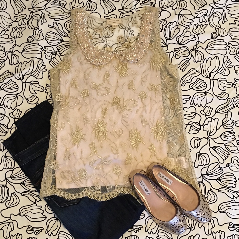 Gorgeous Moulinette Souers lace embellished tank