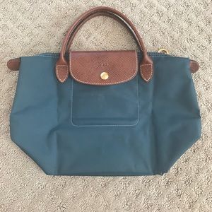 Mini/Small Le Pliage Longchamp Dark Grey
